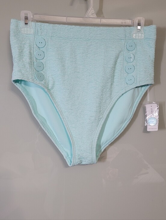Addition Elle Other - NWT Addition Elle High-Waist Button Detail Bikini Bottoms